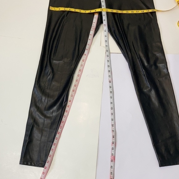 R Label by The Reset Black Vegan Faux Leather Leggings Size XL Cruelty Free - Picture 14 of 16